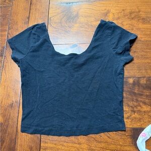 Garage Black Crop Top